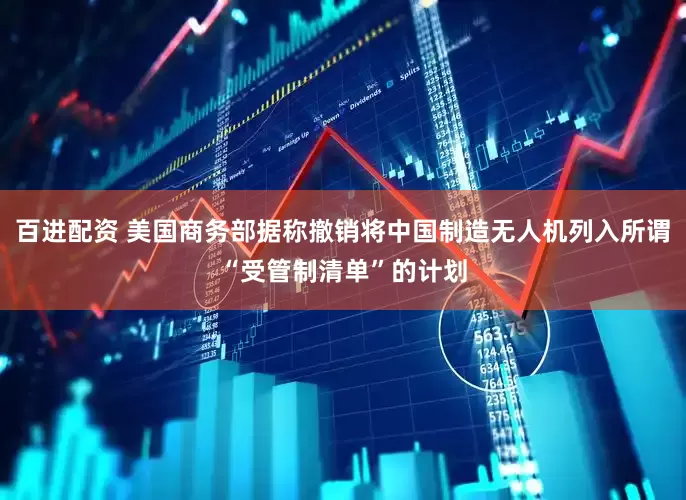 百进配资 美国商务部据称撤销将中国制造无人机列入所谓“受管制清单”的计划